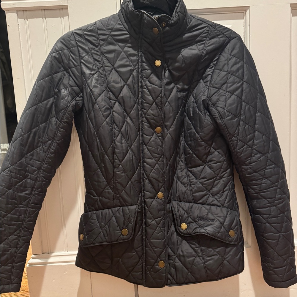 Navy blue Barbour jacket